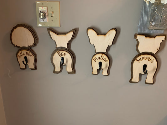 Dog leash/harness holder