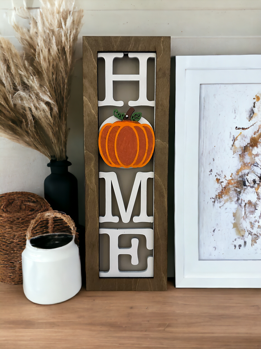 Home Sign with 7 Season Cutouts