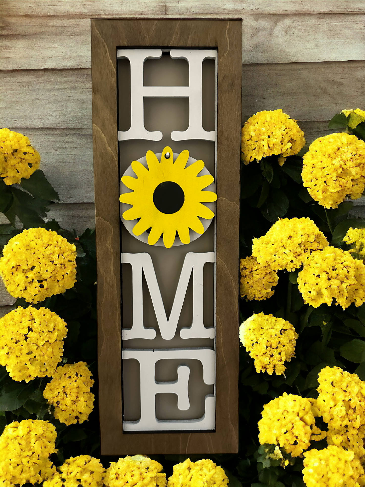 Home Sign with 7 Season Cutouts