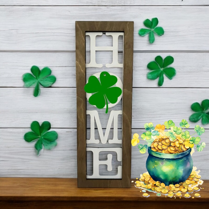 Home Sign with 7 Season Cutouts