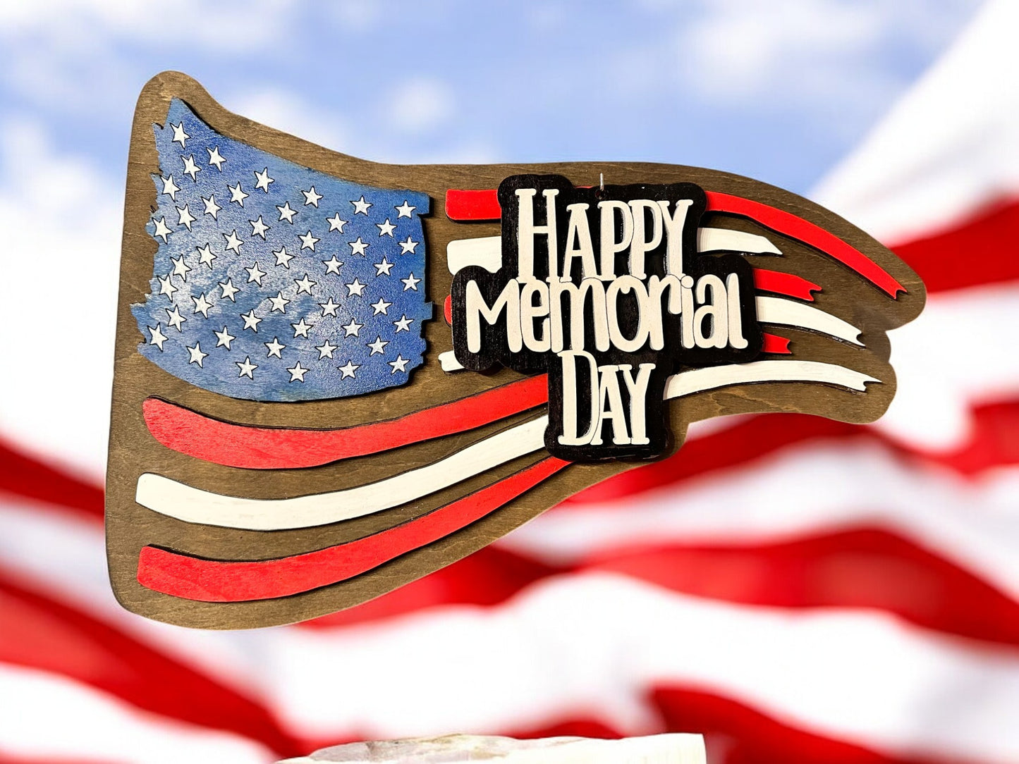 American Flag with 7 Flag Holiday add ons