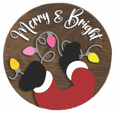 Merry & Bright 18" Door round