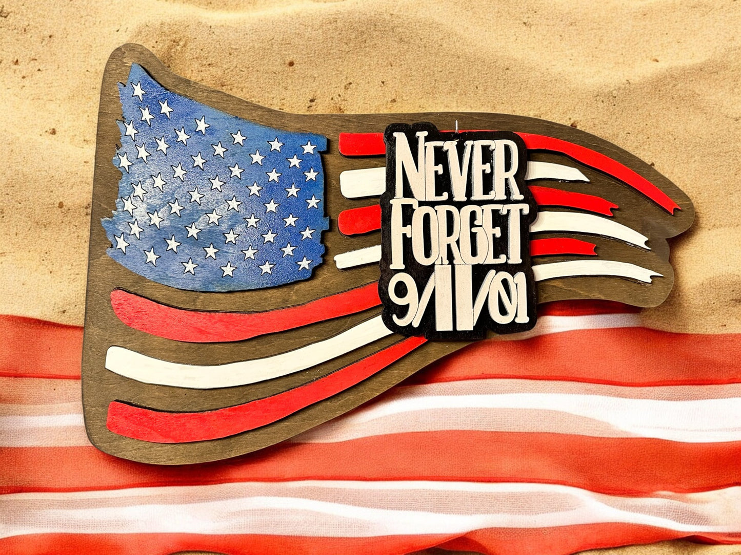 American Flag with 7 Flag Holiday add ons