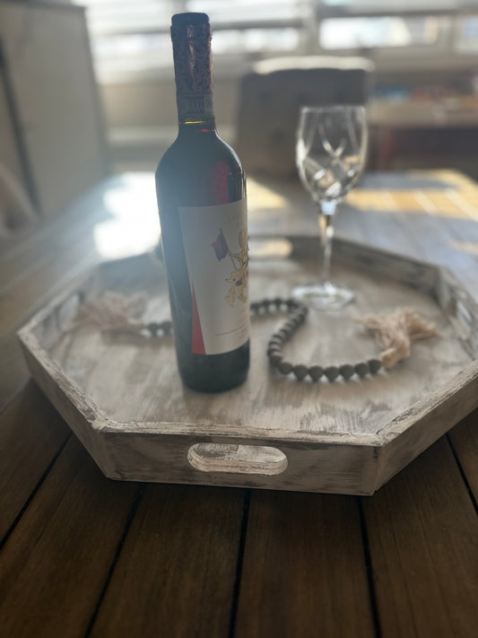 Farmhouse Octagon Tray