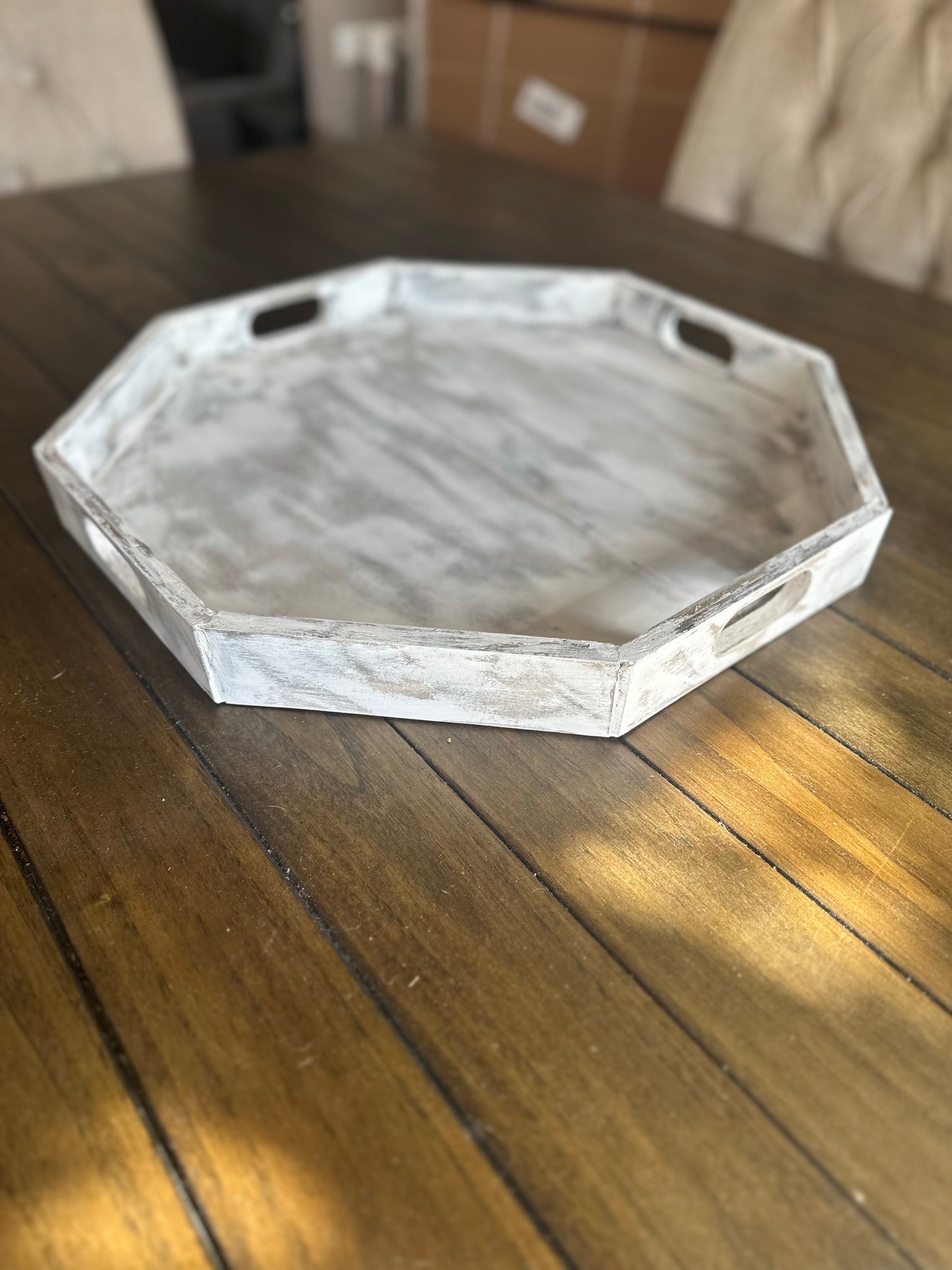 Farmhouse Octagon Tray