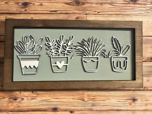 Succulents in a Frame