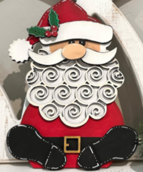 Mr. and Mrs. Santa Claus Shelf Sitter