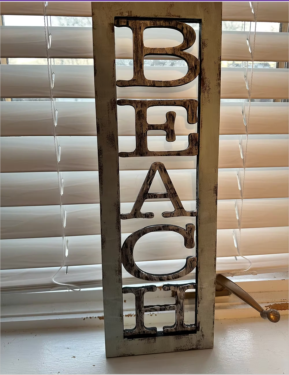 Short BEACH Sign
