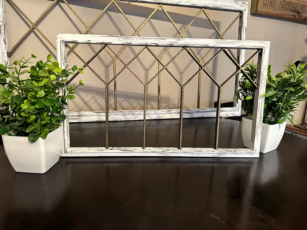Small Farmhouse Distressed Window