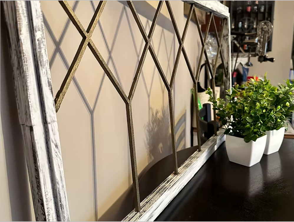 Large Farmhouse Distressed Window