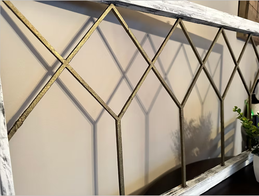 Large Farmhouse Distressed Window