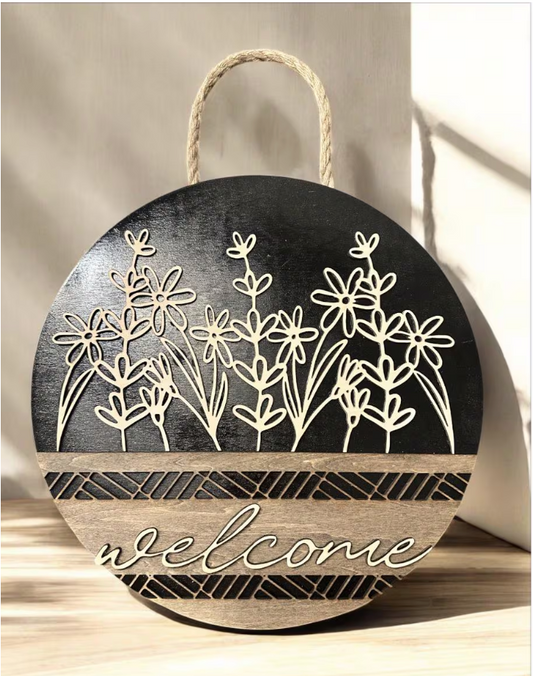 Welcome Geometric Sign