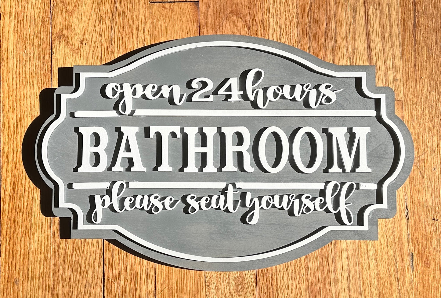 Bathroom Farmhouse Sign