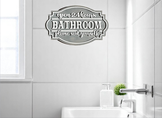 Bathroom Farmhouse Sign