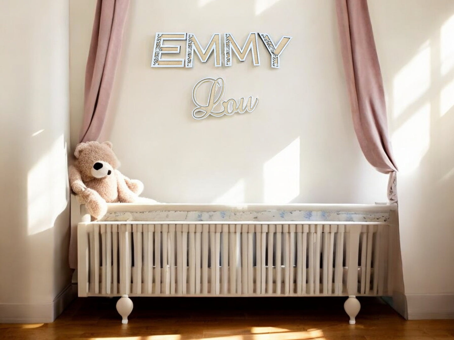 Name Letters with 3D border