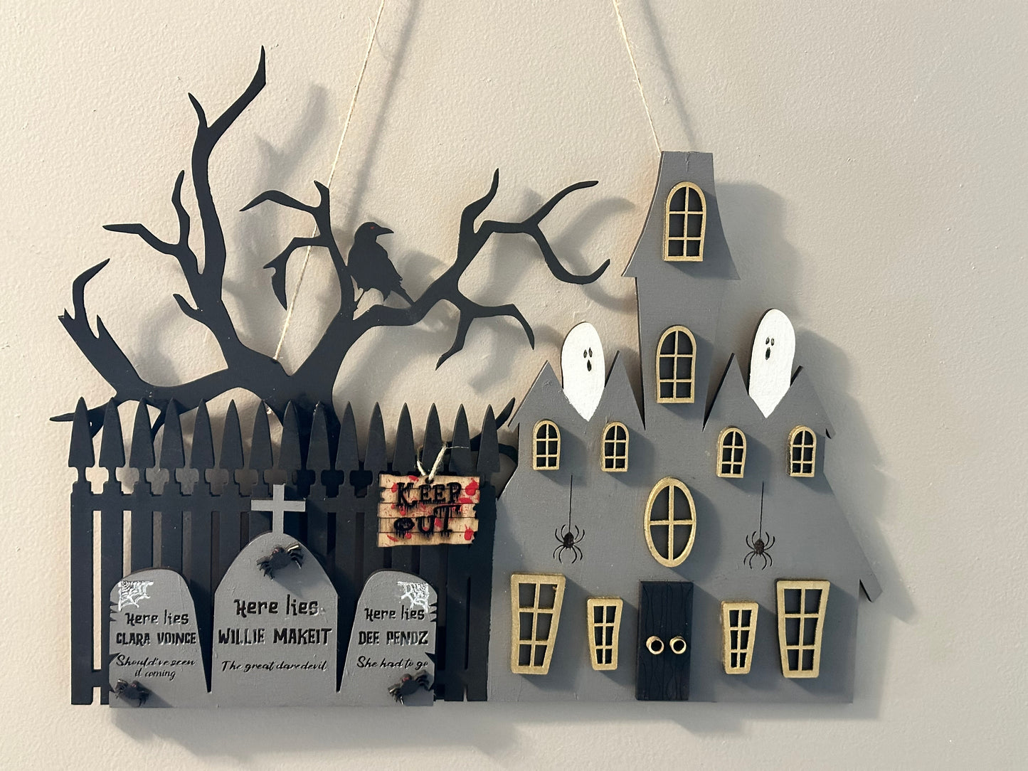 Haunted House Door Hanger