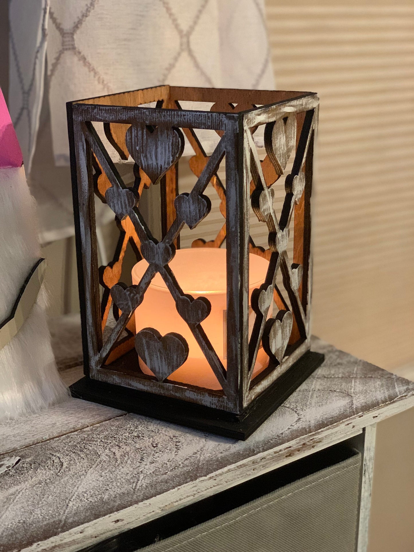 Farmhouse Heart Candle Lantern SVG File (Digital Download)