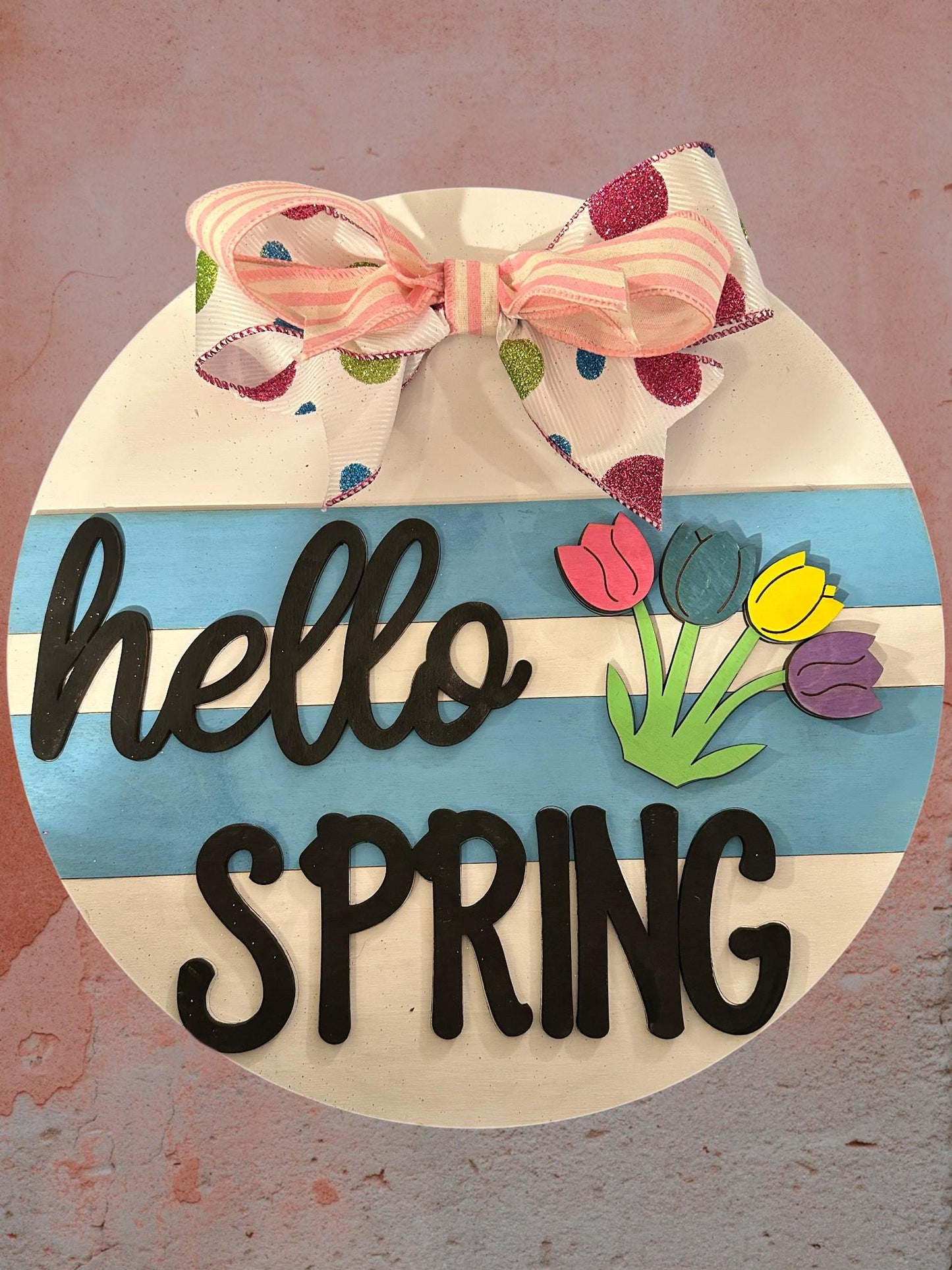 Hello Spring Tulip SVG File (Digital Download)