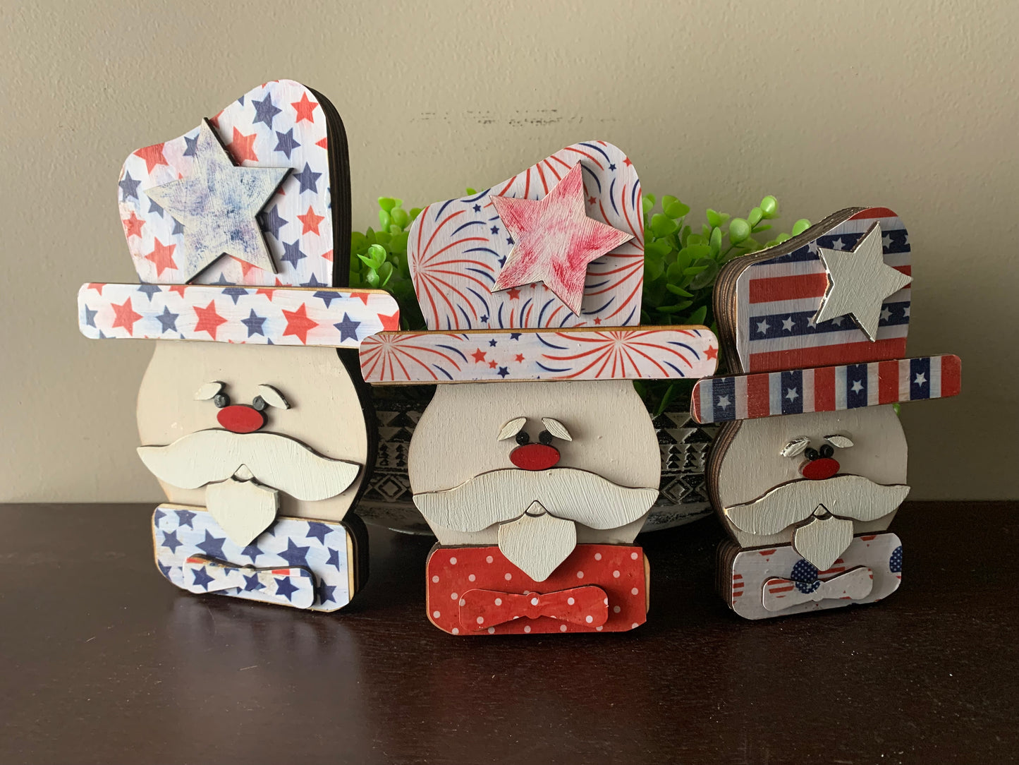 Set of 3 Uncle Sams