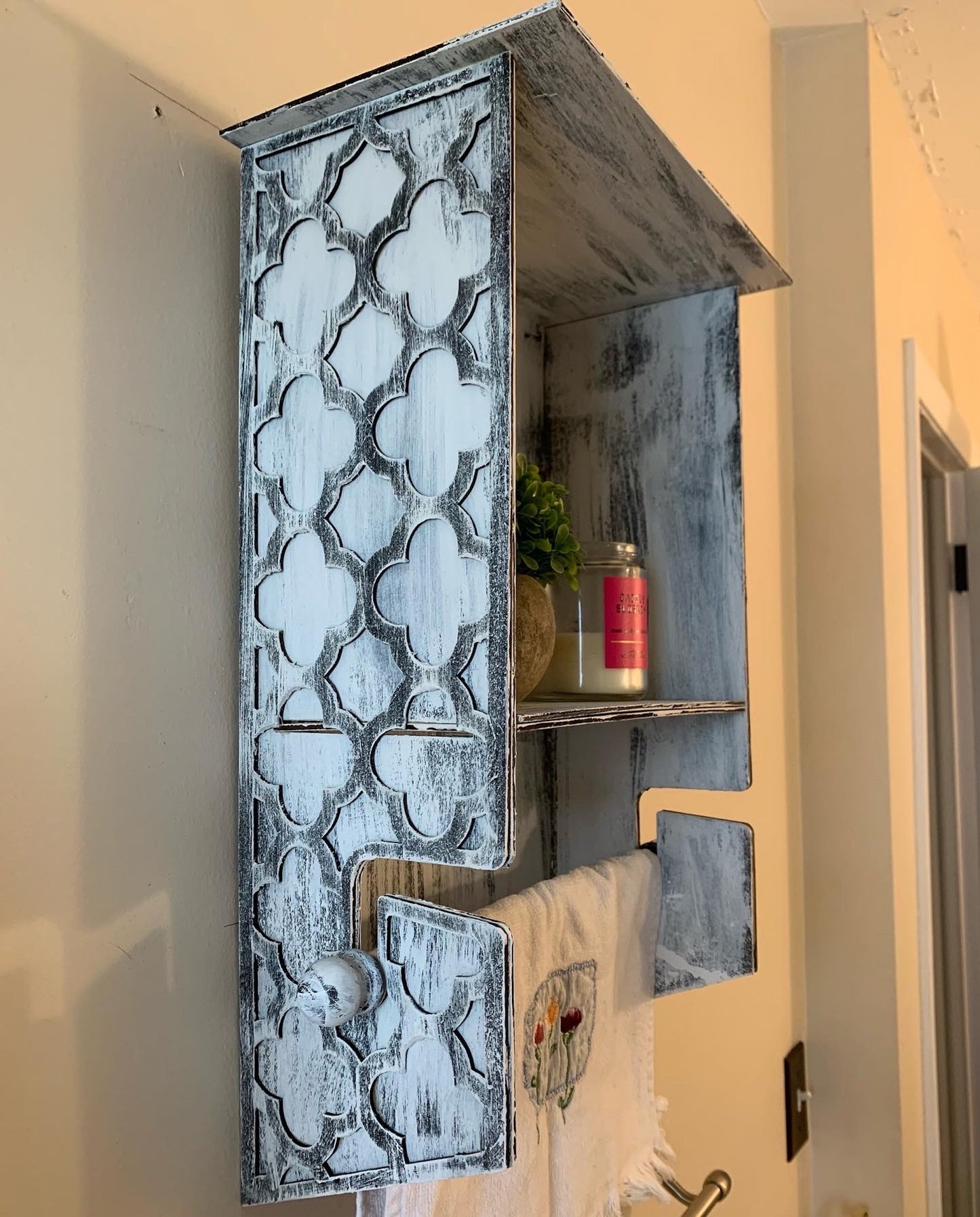 Farmhouse Towel Shelf