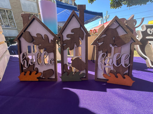 Hello fall trio houses