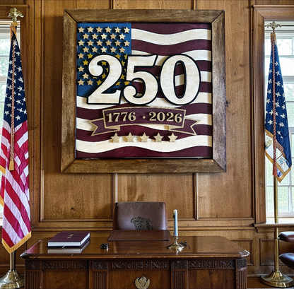 American Flag 250 Framed Art