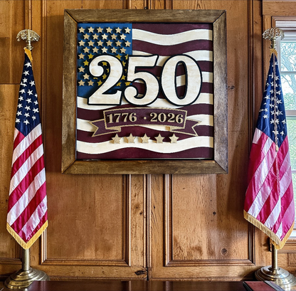 American Flag 250 Framed Art