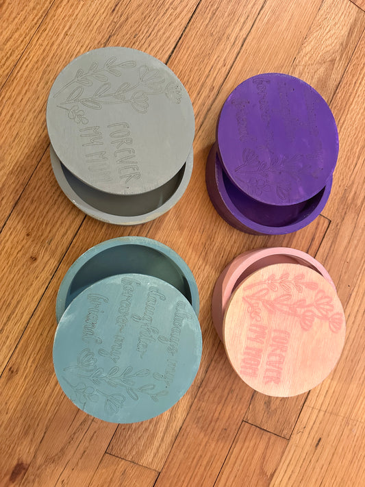 Mother's Day jewelry round box