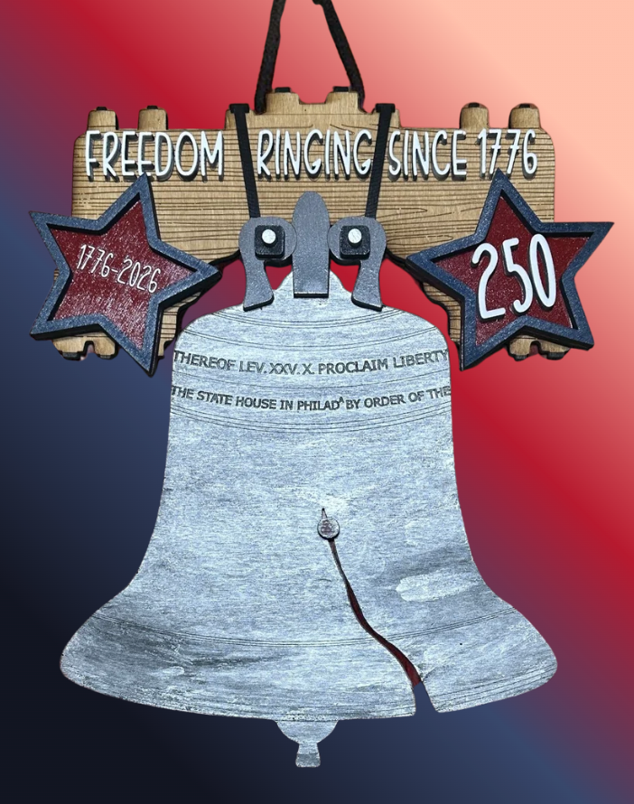 Liberty Bell | Freedom Ringing Since 1776 | 250 Years Sign