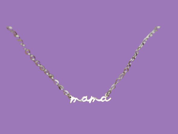 18K Stainless Steel Tarnish Free Mama Necklace