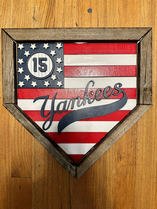 Munson Home Plate Plaque