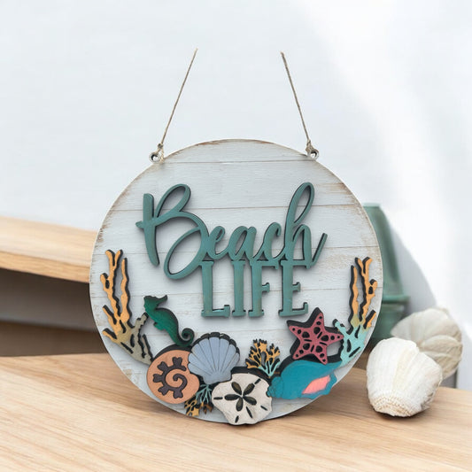 Beach Life Sign