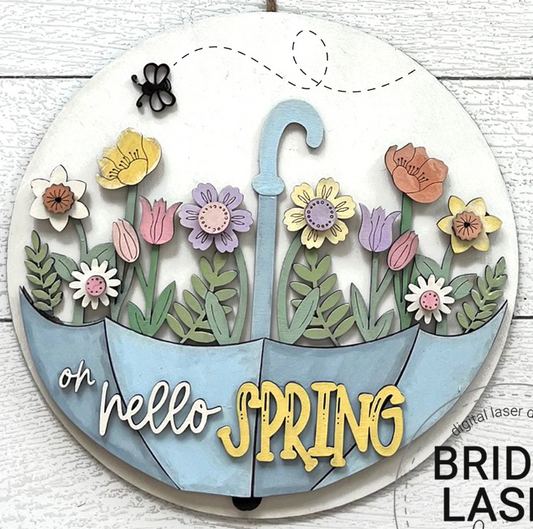 Spring Umbrella sign