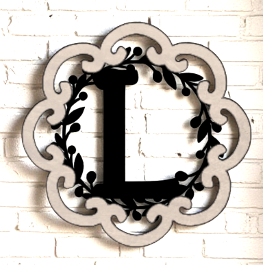 Letter Monogram Plaque