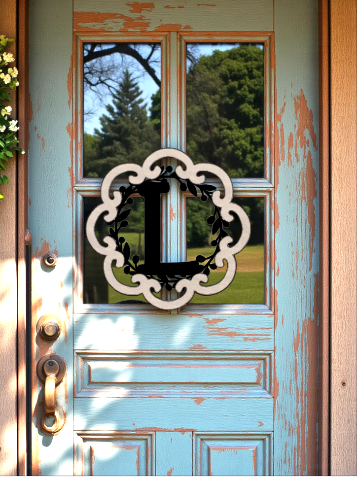 Letter Monogram Plaque