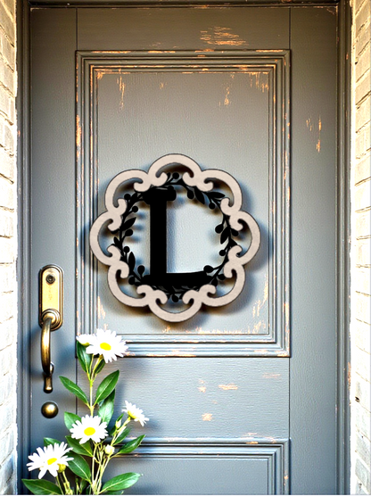 Letter Monogram Plaque