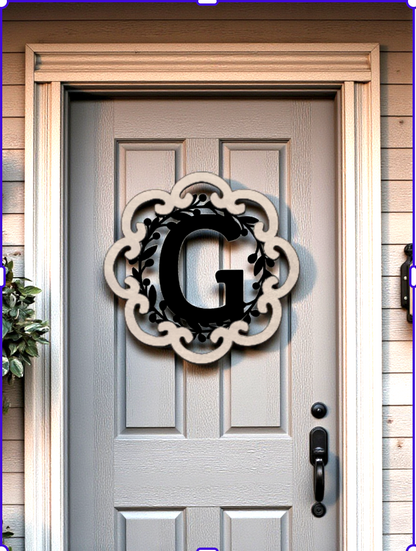 Letter Monogram Plaque