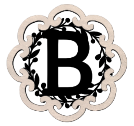 Letter Monogram Plaque