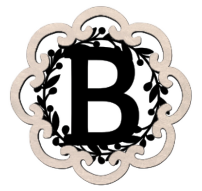 Letter Monogram Plaque