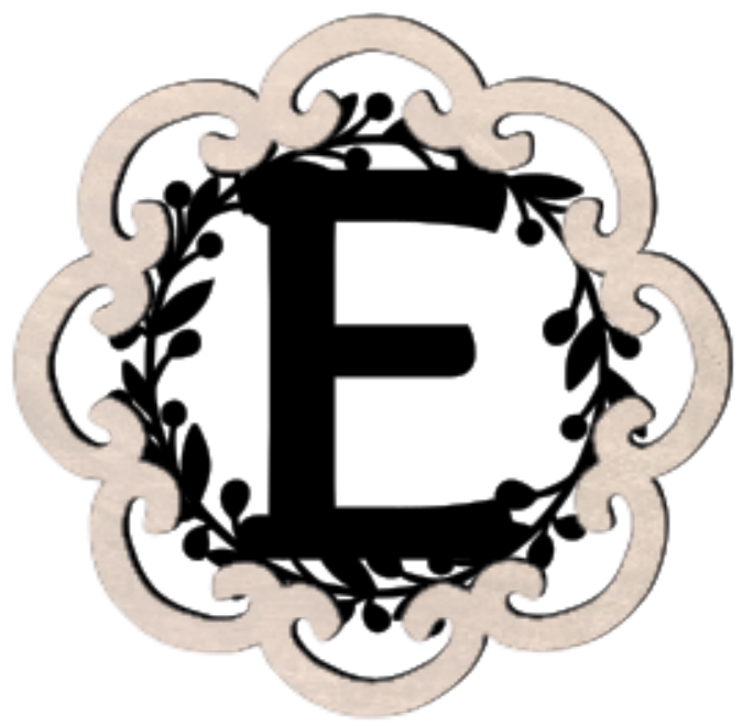 Letter Monogram Plaque