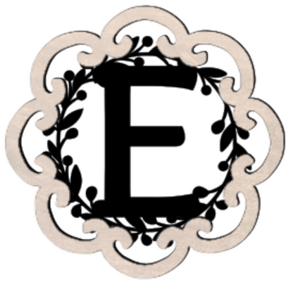 Letter Monogram Plaque