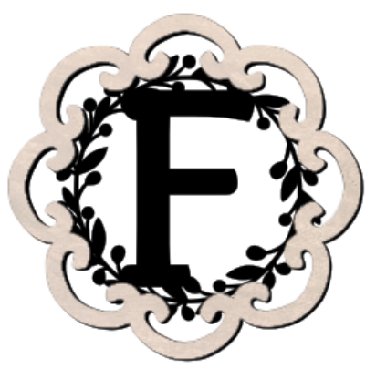 Letter Monogram Plaque