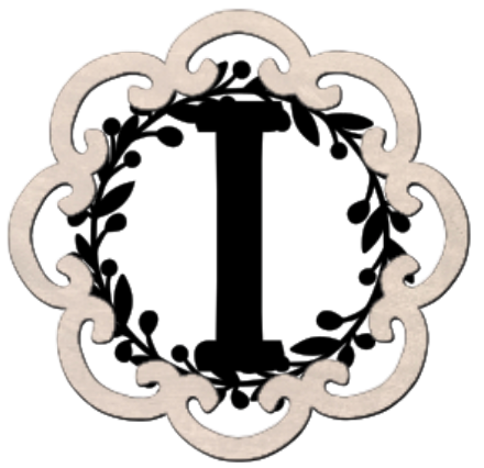 Letter Monogram Plaque