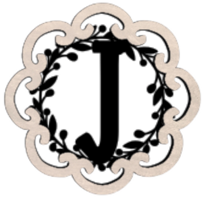 Letter Monogram Plaque