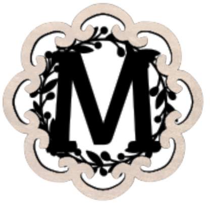 Letter Monogram Plaque
