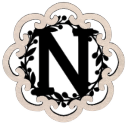 Letter Monogram Plaque