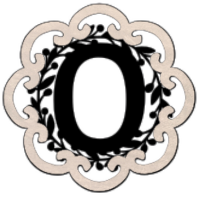 Letter Monogram Plaque