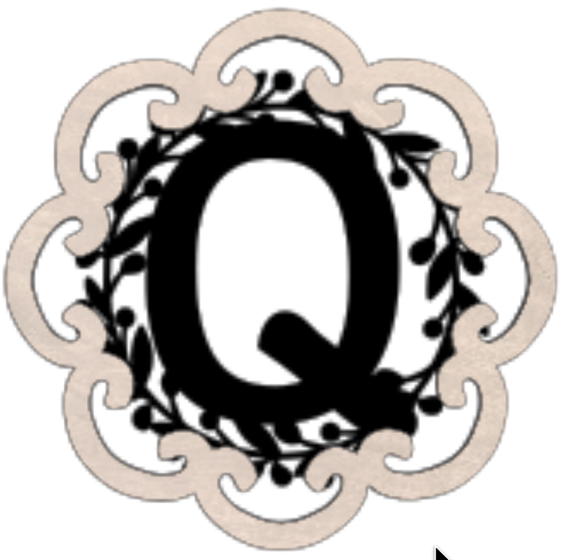 Letter Monogram Plaque