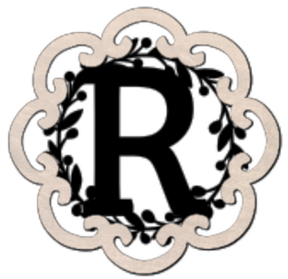 Letter Monogram Plaque