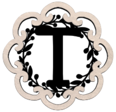 Letter Monogram Plaque